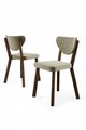 Set scaune 4 piese, Charlotte, Arfe, Crem/Maro