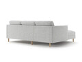 Coltar stanga 3 locuri, Eden, Micadoni, 250x150x90 cm, tesatura structurata, gri deschis melanj