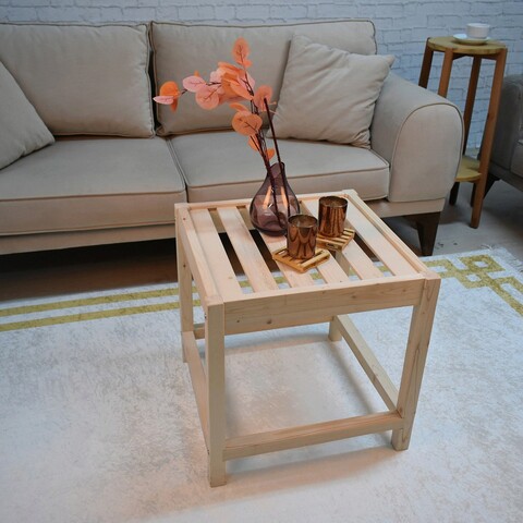 Masuta de cafea, massive design, kingston, 50x50 cm, nuc