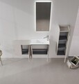 Dulap de baie cu chiuvetă, Hanah Home, Ferla 110, Cașmir mat