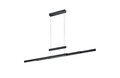 Lustra Trajan, TRIO, 150.5x6x150 cm, 45W, 1x SMD, metal, negru mat