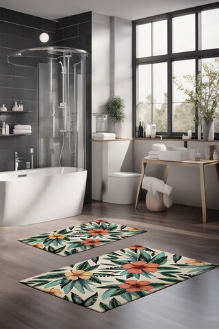 Set covorase de baie, Cartwright, CT-5325, Poliester, Multicolor