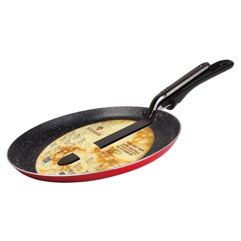 Set tigaie si paleta pentru clatite, blaumann, aluminiu turnat/marmura, 24 cm Ø