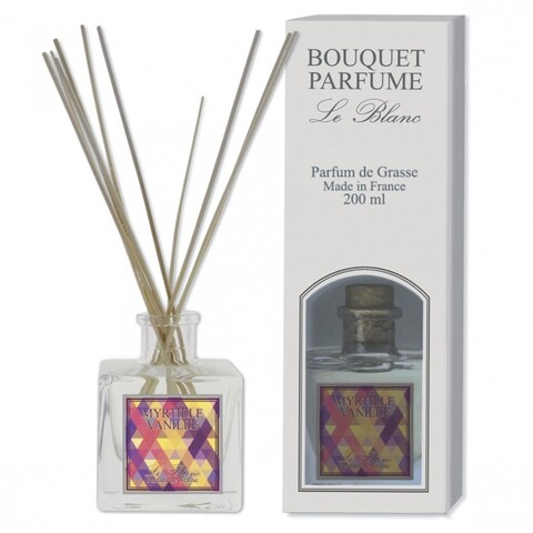 Difuzor cu parfum de camera si betisoare, le blanc, 200 ml, vanilie/afine