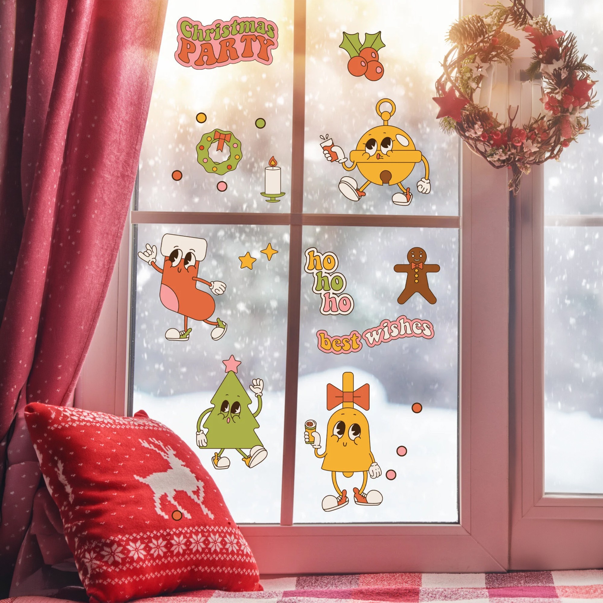 Sticker decorativ, 309020, 30 x 50 cm, Multicolor