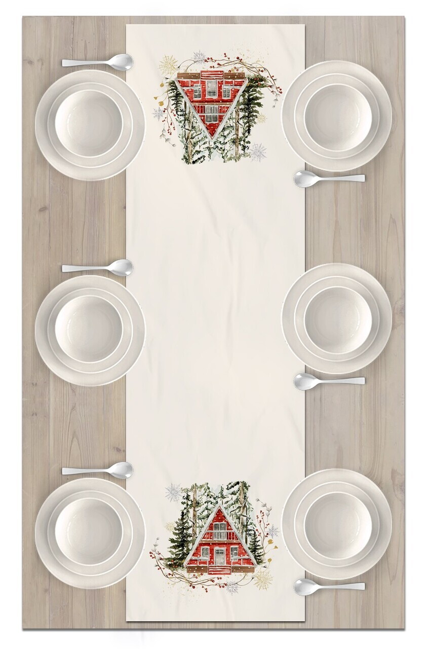 Traversa de masa, Artrunchrst-271, 40x135 cm, Poliester, Multicolor — imaginea 2