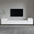 Comoda TV, Inarch, Imaj, 180x45.2x35 cm, PAL, Marmură albă/aur