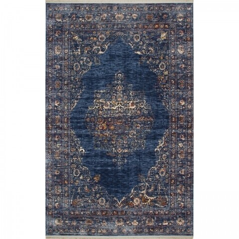 Covor rezistent ALT 01 – Navy, 200×290 cm Eko