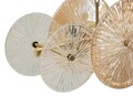 Lustra Osaka, Mauro Ferretti, 8 x E14, 20W, 100x23x28 cm, fier/sticla, auriu/maro/transparent