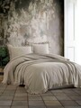 Set cuvertura pique dubla, Estila - Beige, Şaheser, Bumbac