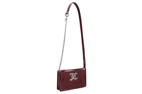Geanta juicy couture 281, 22x4x13 cm, piele ecologica, rosu claret