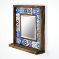 Oglinda decorativa, Evila Originals, STO002, 32.5x33x8 cm, Multicolor