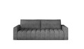 Canapea extensibila 3 locuri ELTAP, Laz11, Lazaro, 247x97x92 cm, lemn/poliester, gri