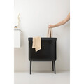 Cos de rufe Bo 60 L, Brabantia, Matt, 32x54x67 cm, polipropilena/otel, negru mat