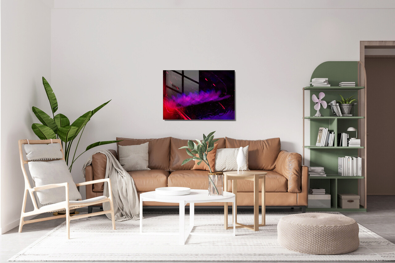 Tablou decorativ, 1478, Sticla temperata, Dimensiune: 45 x 65 cm, Multicolor - 1 | YEO
