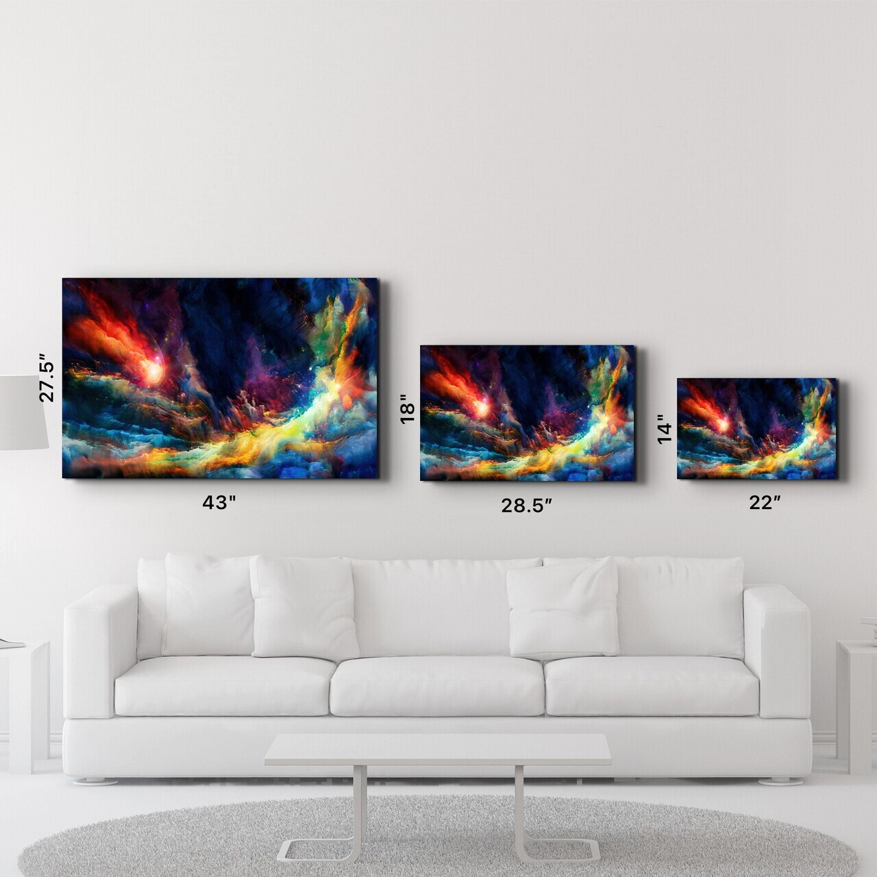 Tablou decorativ, CAM-3088, Dimensiuni: 70 x 110 cm, Multicolor — imaginea 6