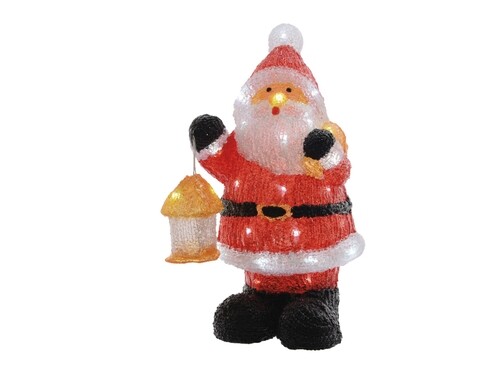 Decoratiune luminoasa pentru exterior Santa, Lumineo, 40 LED-uri, multicolor
