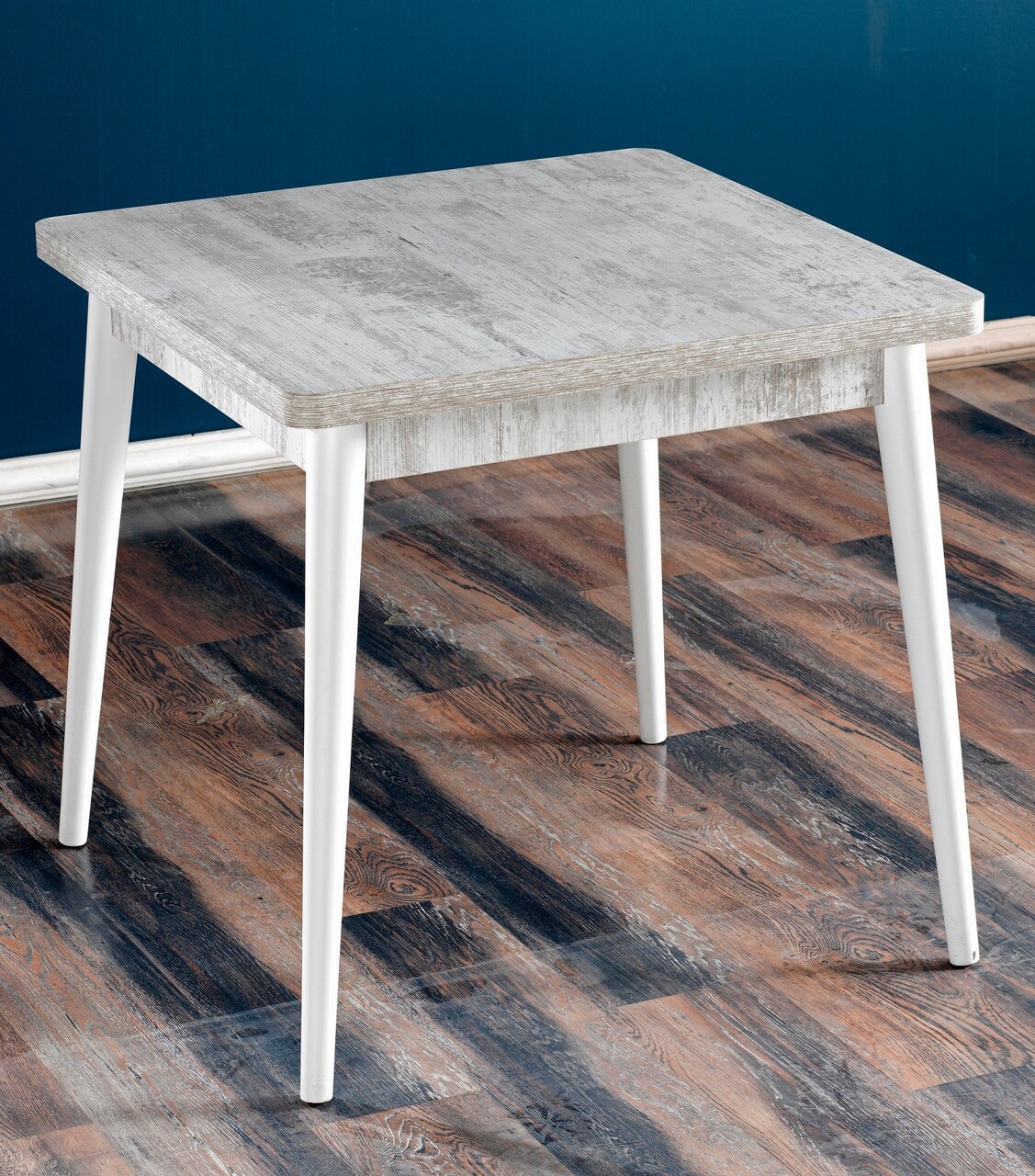 Masa, Beckley, Flora Antik, 80x80x76.5 cm, Antic / Alb