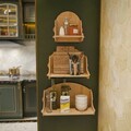 Raft de perete, Zena Home, Silya, 24.8x25x15 cm, PAL, Stejar