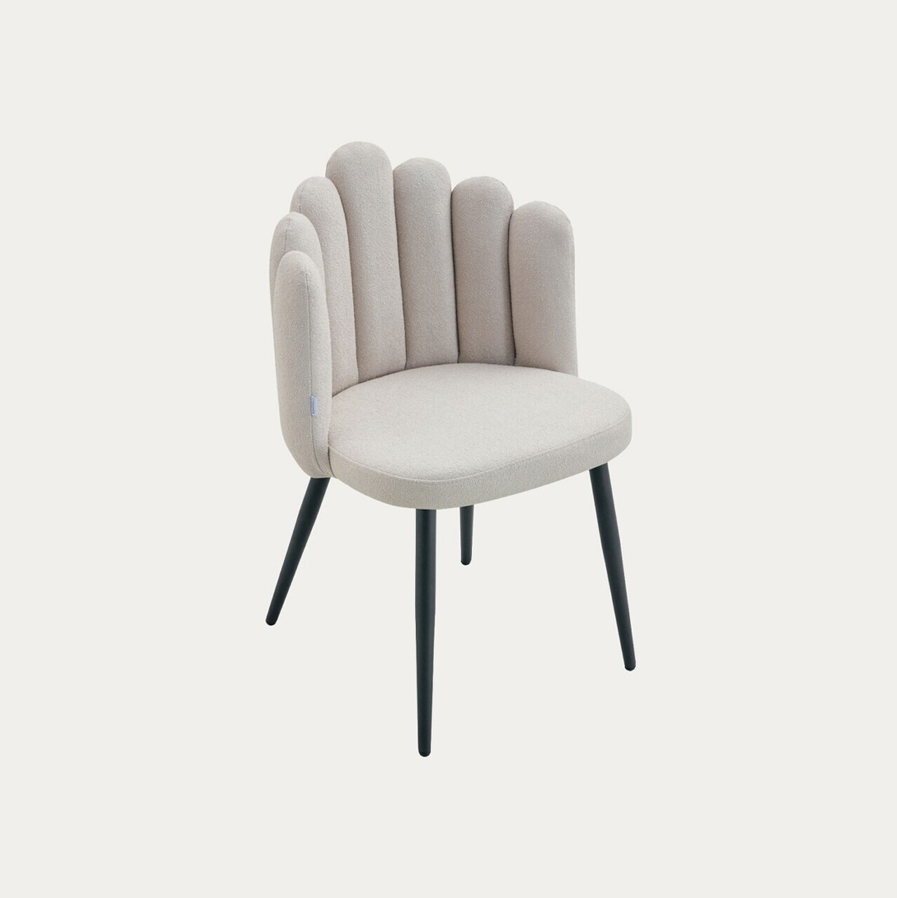 Scaun Aula Pro, Homla, 56x55x86 cm, metal/poliester, bej — imaginea 2