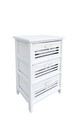 Comoda cu 3 sertare Leny, Bizzotto, 40x29x58 cm, lemn de paulownia/placaj, alb