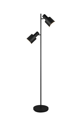 Lampadar Agudo, TRIO, 30x23x159.5 cm, 10W, 2x E27, metal, negru mat