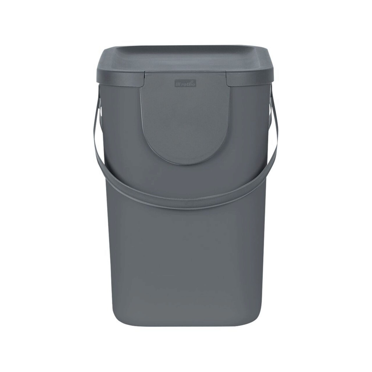 Cos De Gunoi Pentru Colectare Selectiva Albula, Rotho, 25 L, Plastic, Antracit