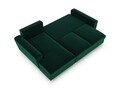 Coltar extensibil stanga 4 locuri, Moghan, Micadoni Home, GL, 241x145x88 cm, catifea, verde bottle