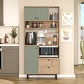 Dulap multifunctional, Locelso, RE4-SY, Stejar / Verde