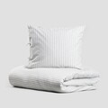 Lenjerie de pat King Size, Cherish, Homla, 3 piese, 200x220 cm, bumbac, alb/albastru