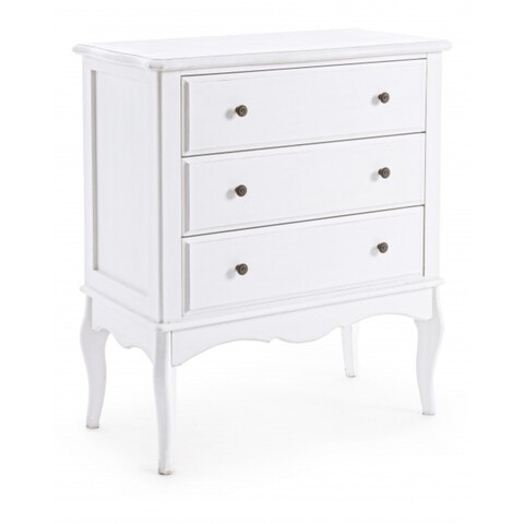 Comoda cu 3 sertare, Daisy, Bizzotto, 74x38x85 cm, MDF 74x38x85