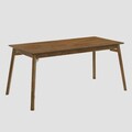 Masa Little, Homla, 160x75x76 cm, lemn de cauciuc, maro