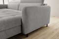 Coltar extensibil dreapta 3 locuri ELTAP, RT-03RAQ, Gomsi, 228x165x100 cm, lemn/poliester, gri deschis