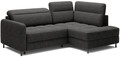 Coltar extensibil dreapta 3 locuri ELTAP, RT-05RAQ, Barea, 208x160x100 cm, lemn/poliester, gri inchis