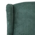 Fotoliu Fossby Faso, Homla, 86x85x108 cm, lemn/catifea din poliester, verde