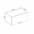 Dulap de perete, Minerva, Kale 90, 90x45x54 cm, PAL, Alb / Antracit