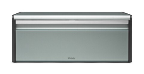 Cutie depozitare paine, Brabantia, Fall Front Metallic Mint, 46.5 x 18.7 cm, inox