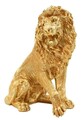 Figurina /sculptura decorativa Lion Shant, Mauro Ferretti, 45x29x55 cm, polirasina, auriu