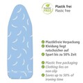 Husa pentru masa de calcat Air Comfort M, Wenko, 125x40 cm, bumbac, albastru/alb