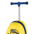 Trotineta cu valiza Berlinger, Minions Collection, 36x28x22 cm, plastic/fier/poliester, galben/albastru
