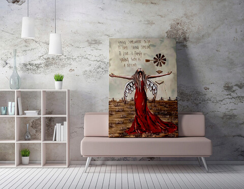 Tablou decorativ, wy178 (70 x 100), 50% bumbac / 50% poliester, canvas imprimat, multicolor