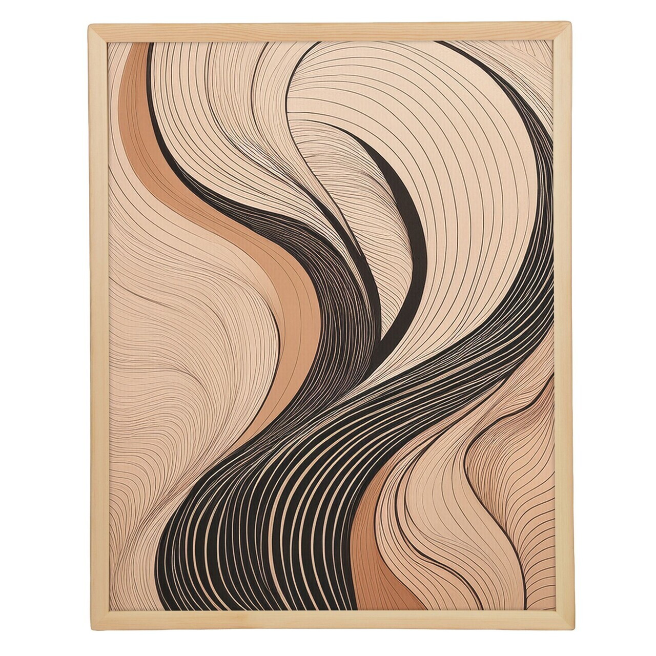 Tablou decorativ, Cc-D-Ah-1012 45 x 60, Canvas, Cadru: 100% LEMN (Grosime: 18 mm), Multicolor - view 2