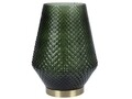 Lampa de masa Oriental, 21x21x27 cm, sticla, verde