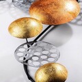 Decoratiune de perete, Aurora 2, Metal, Dimensiune: 45 x 82 cm, Argint / Cupru