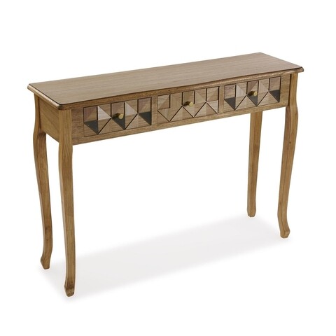Consola cu 3 sertare Elva, Versa, 109 x 30 x 78.5 cm, lemn