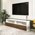 Comoda TV, Inarch, Centra, Alb / Natural