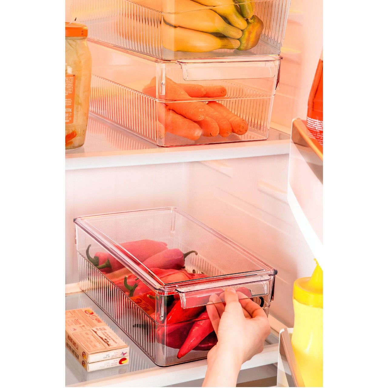 Set organizatoare frigider, Hermia, 964FRM3437, Transparent - view 3