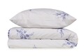 Lenjerie de pat dubla King, 3 piese, 220x240 cm, 100% bumbac ranforce, Primacasa by Turkiz, Meltem, albastru