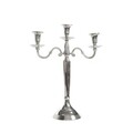 Sfesnic cu 3 brate, Cosy&Trendy, 41 cm, aluminiu, argintiu