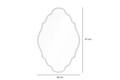 Oglinda decorativa, Lumisfera, Axis 30 x 47, 30x47 cm, Cadru MDF, Negru